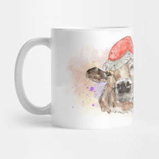 Christmas Cow santa Mug